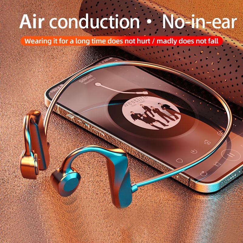 K69 Open Ear Headset Bluetooth Sport Air Conduction Tahan Air konduksi tulang