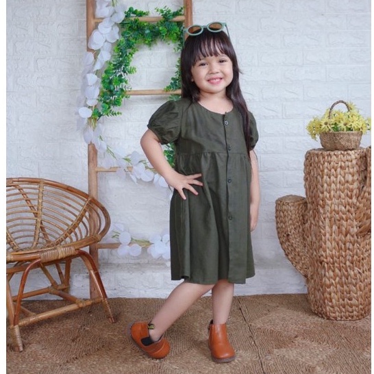 ZASKIYA - STEFANI Dress Anak Perempuan / Dress Terusan Anak usia 1-3 thn