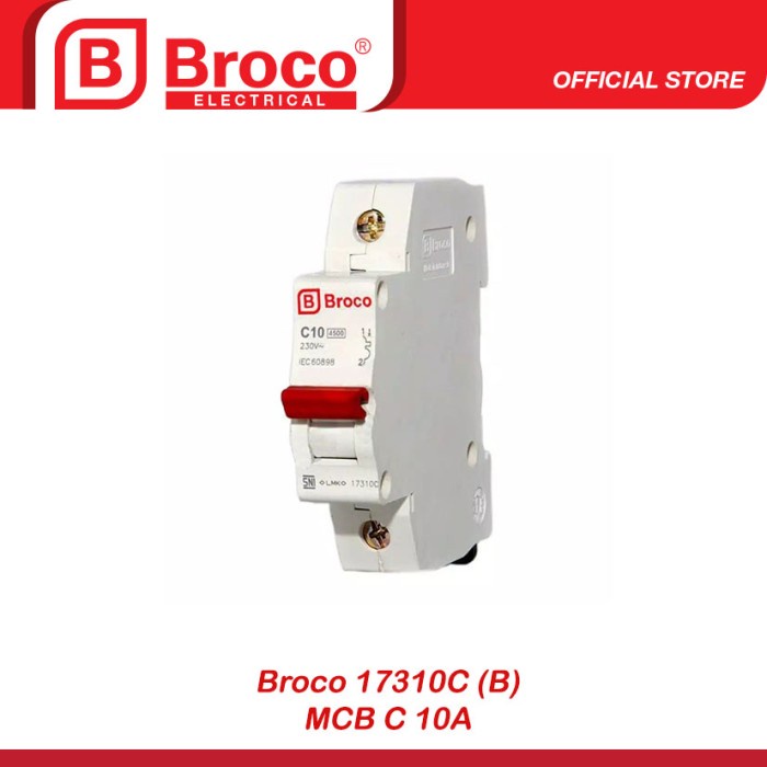 Broco 17310C (B) MCB C 10A