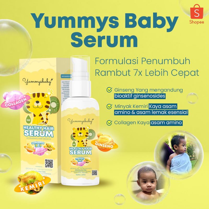 Yummys Baby Shampoo Serum Penumbuh Rambut Bayi YummysBaby