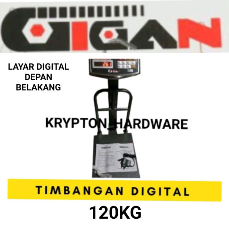TIMBANGAN DIGITAL 120KG  BEST QUALITY MERK GIGAN
