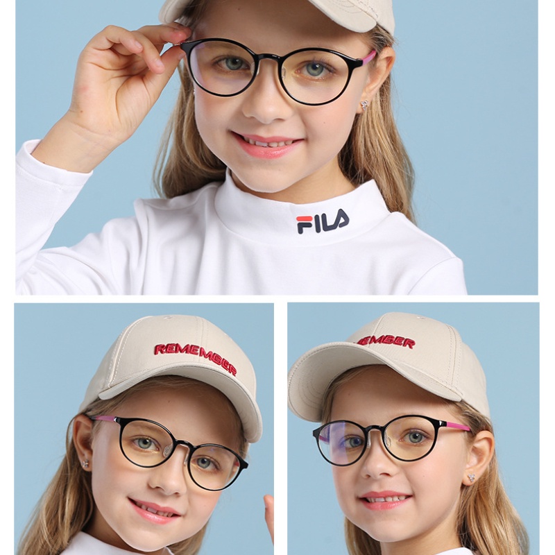 (YUZHU) Kacamata Anti Radiasi Untuk Anak-Anak Frame Oval Fleksibel Eyeglasses Anti Blue Light Eyeglasses for Children