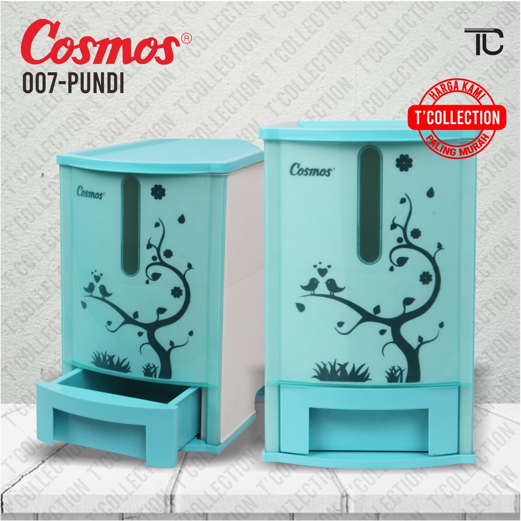 Rice box mini COSMOS FIFO 007 Pundi - tempat penyimpanan beras 7kg