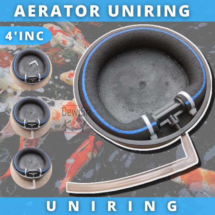Aerator Uniring 4 Inch Diffuser Gelembung Udara Kolam Ikan Koi