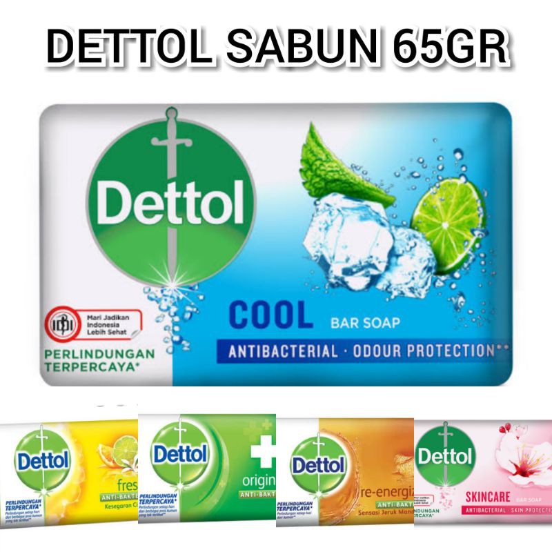 DETTOL BODY SOAP Sabun Mandi Sabun Batang Anti Bakteri - 60gr