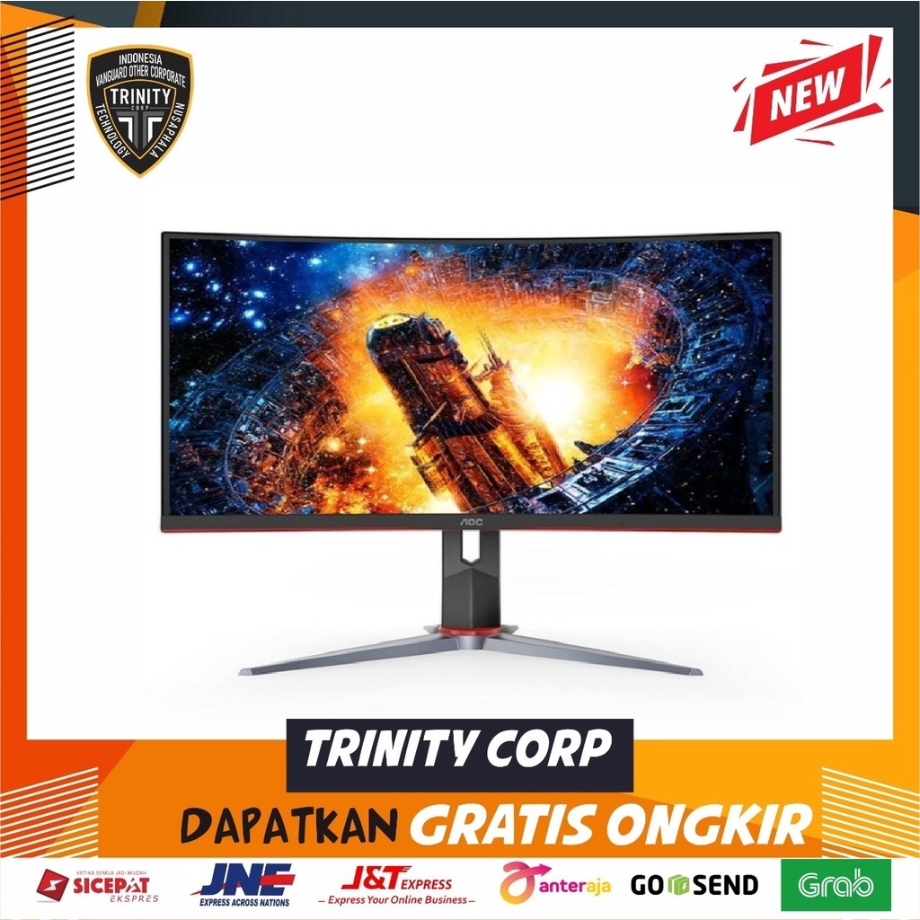 Jual Aoc C24g2 Monitor Curved Gaming 24in 165hz 