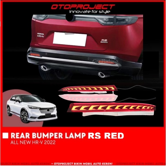 REAR BUMPER LAMP ALL NEW HRV 2022 RS RED &amp; NON RS 3 FUNCTION