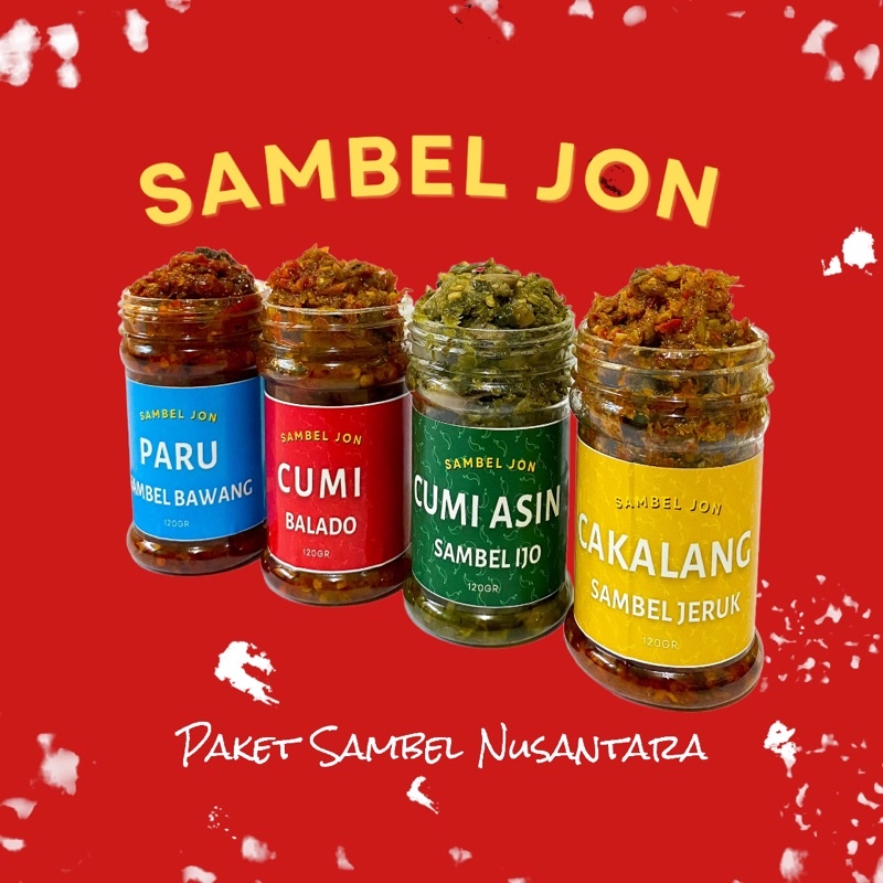 

Paket Sambel Nusantara (Paru Sambel Bawang, Cumi Sambel Balado, Cumi Asin Sambel Ijo, Cakalang Sambel Jeruk)