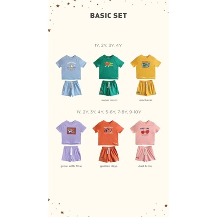 Bohopanna Basic Set Overtee Set 1th s/d 4th - Setelan Anak Boho Baby