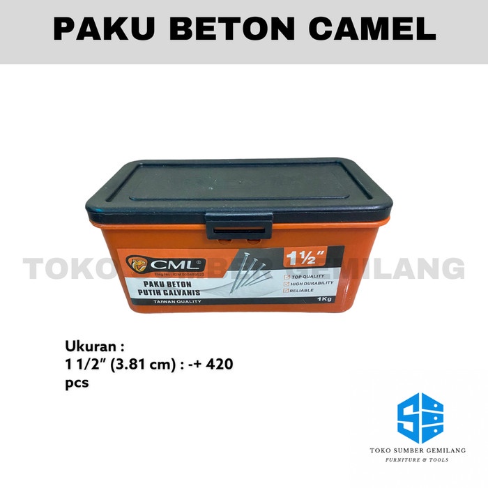 Paku Beton / Paku Tembok / Paku / Paku Beton Camel Ukuran 1 1/2"
