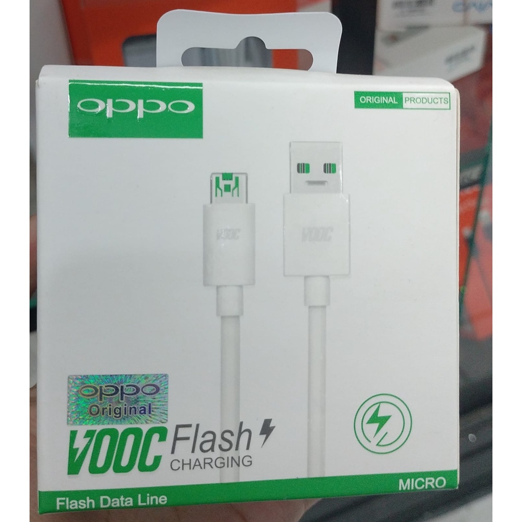 KABEL DATA ORI 100% OPPO VOOC V8 MICRO WHITE