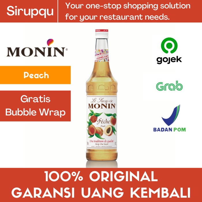 

MONIN PEACH SYRUP 70 CL 700 ML