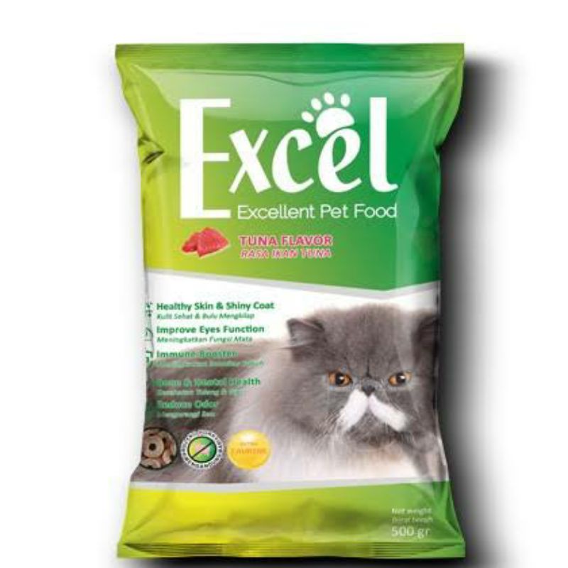 EXCEL FRESHPACK 500GR MAKANAN PAKAN KUCING KERING DEWASA 500 GR ORIGINAL