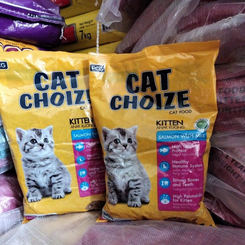 Makanan Kucing Cat Choize kitten Salmon fres Pack 1kg