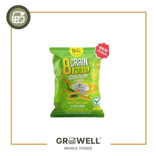 

8 GRAIN PUFFS SOUR CREAM AND ONION 50GR