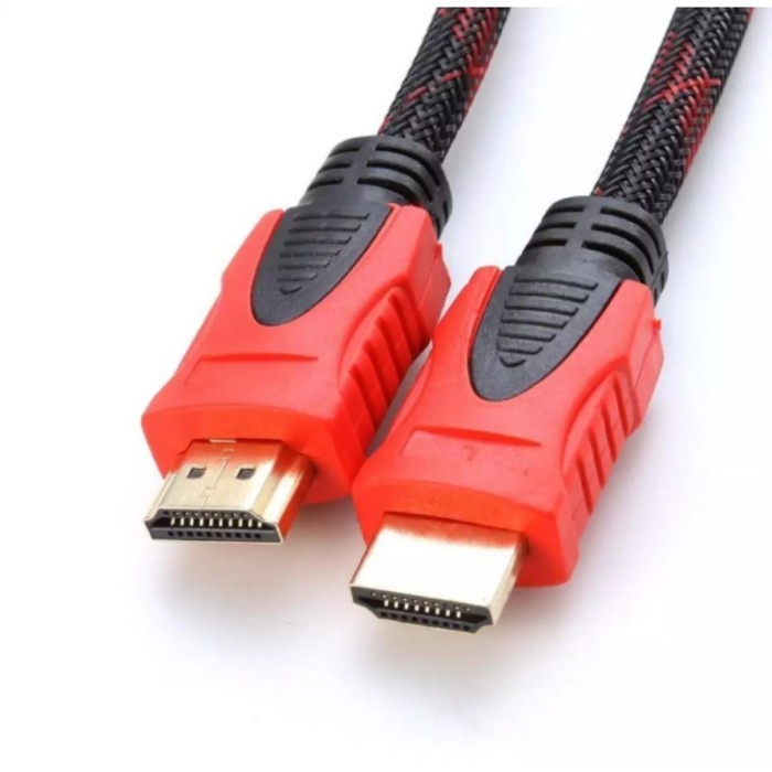 Kabel hdmi to hdmi serat jaring full hd high speed quality 3m 1.5m