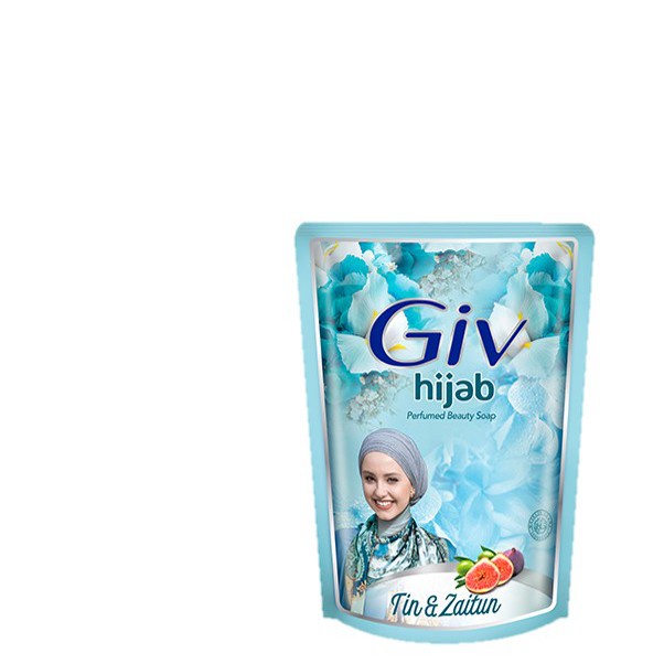 Giv Sabun Mandi Cair Tin &amp; Zaitun Pouch 400ML x 2