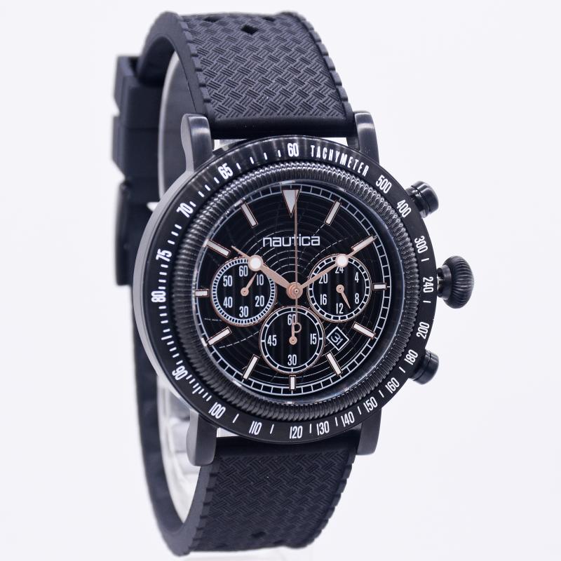 Jam Tangan Pria Nautica NAPSPF202 Spettacolare Reissue Hitam Original