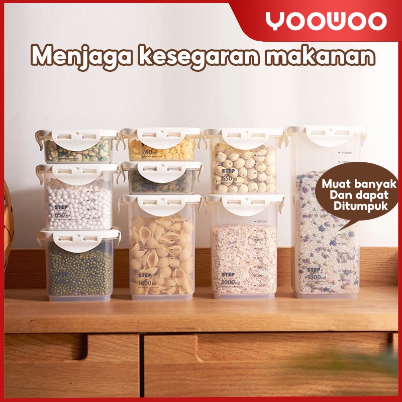 Toples kacang / toples bening / toples bumbu masak / kotak snack / toples kedap udara