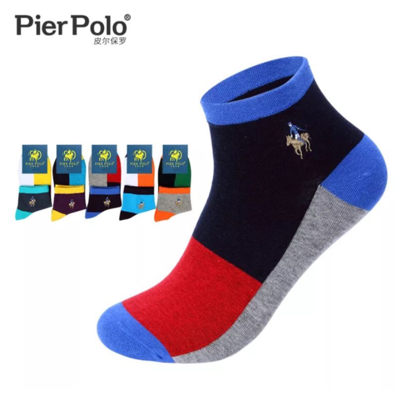 Pier polo Kaus Kaki Anti Bakteri Pierpolo Socks Original Premium Kaos Kaki Pendek 028