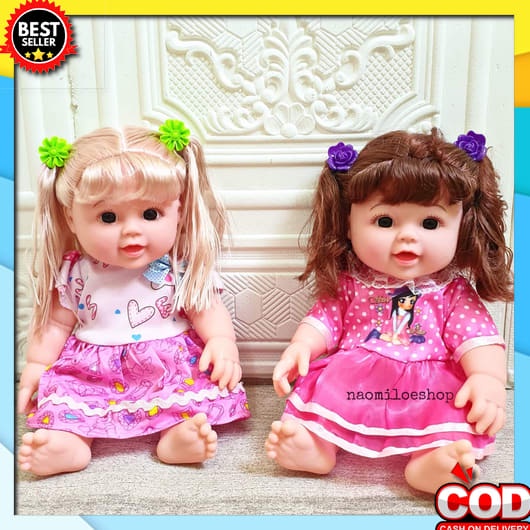 Boneka Lucu Kado Ultah Anak Cewek Boba Barbie Ukuran Murah Kaktus Goyang Bicara Teddy Bear Jumbo Cow