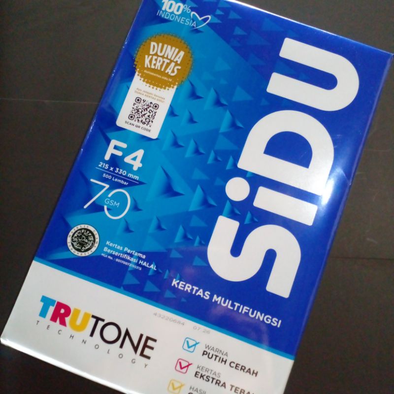 

Kertas Fotokopi / Kertas Fotocopy / Photocopy Paper merk SINAR DUNIA F4 / Folio 70 gsm