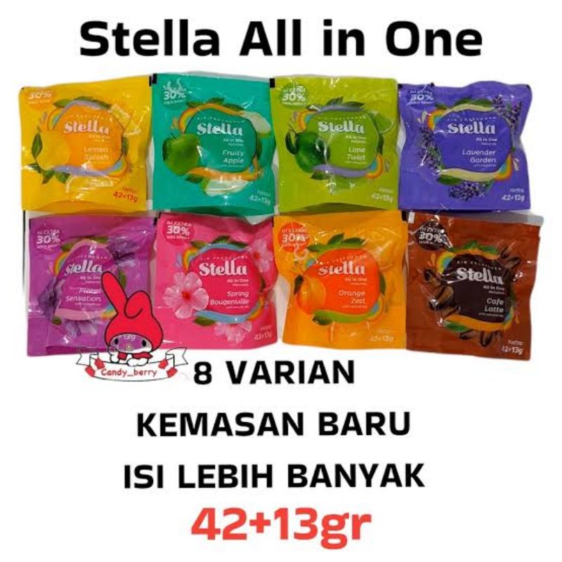 STELLA ALL IN ONE 55GR PENGHARUM RUANGAN PEWANGI KAMAR PEWANGI TOILET PENGHARUM RUANGAN PEWANGI KAMA