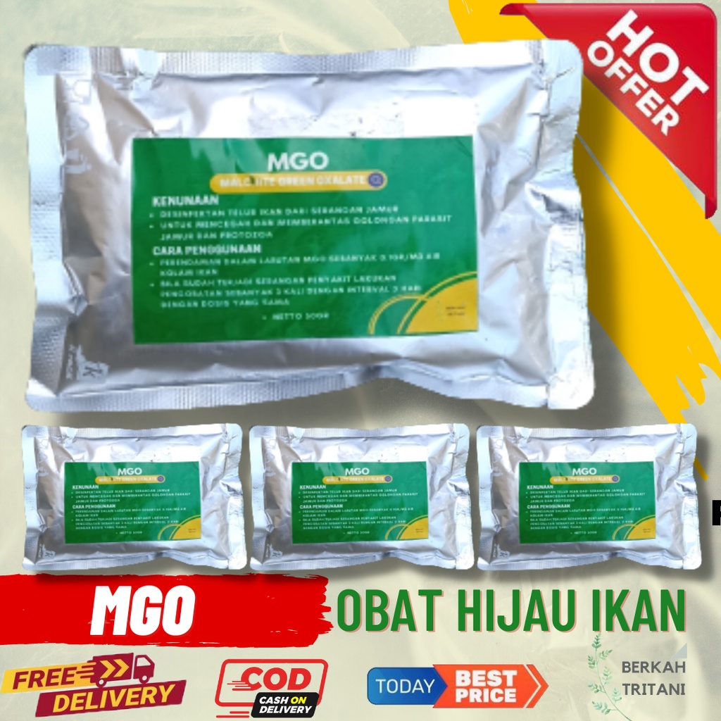 OBAT HIJAU MGO MALACHITE GREEN OXALATE 50 Gram OBAT Jamur Parasit