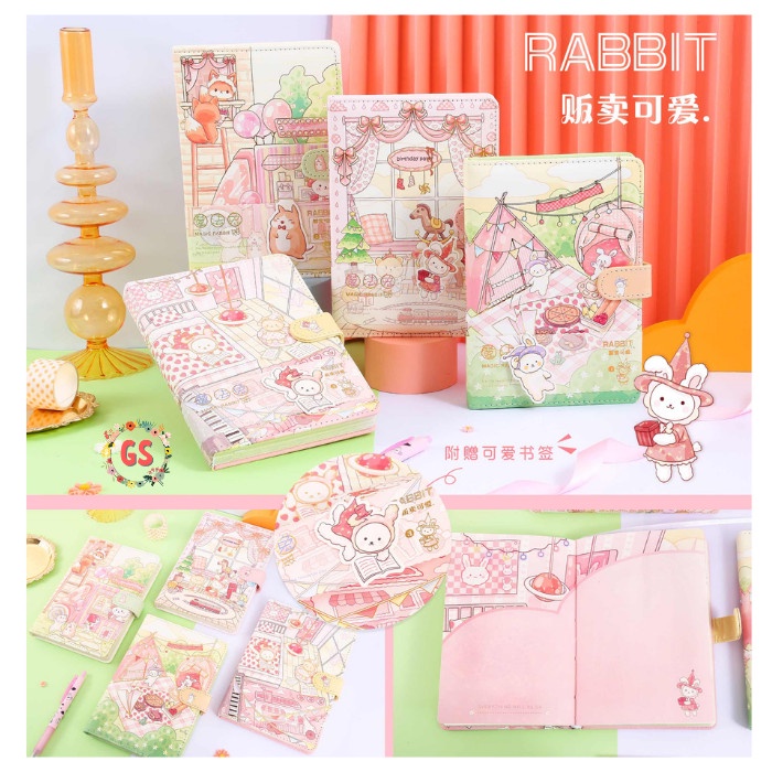 

MAGNETIC NOTEBOOK DIARY MAGIC RABBIT / JURNAL AGENDA BUKU TULIS