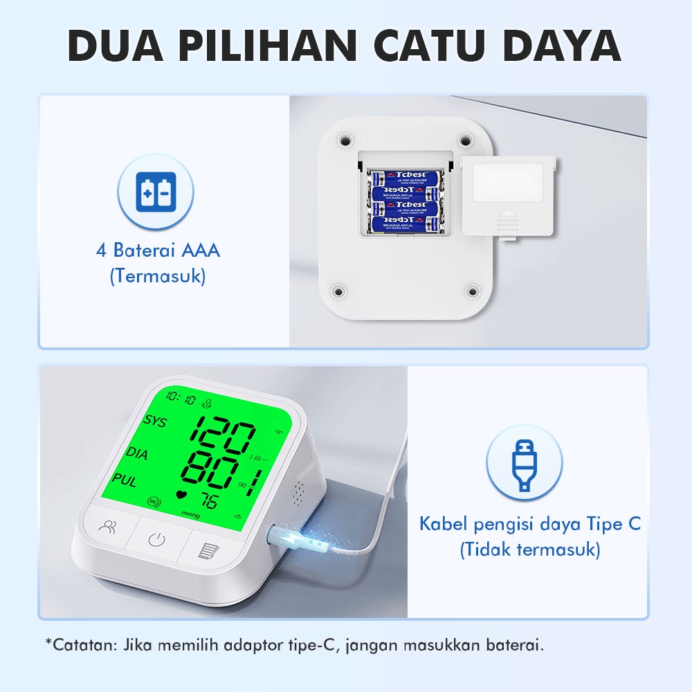 Elektronik Sphygmomanometer Tekanan Darah Digital Rumah Monitor Tekanan Darah Lengan Atas FDA CE Bersertifikat Tensimeter Digital Otomatis Dengan Suara