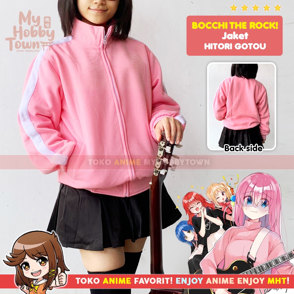 Jaket Anime Bocchi The Rock Hitori Goto Kostum Cosplay