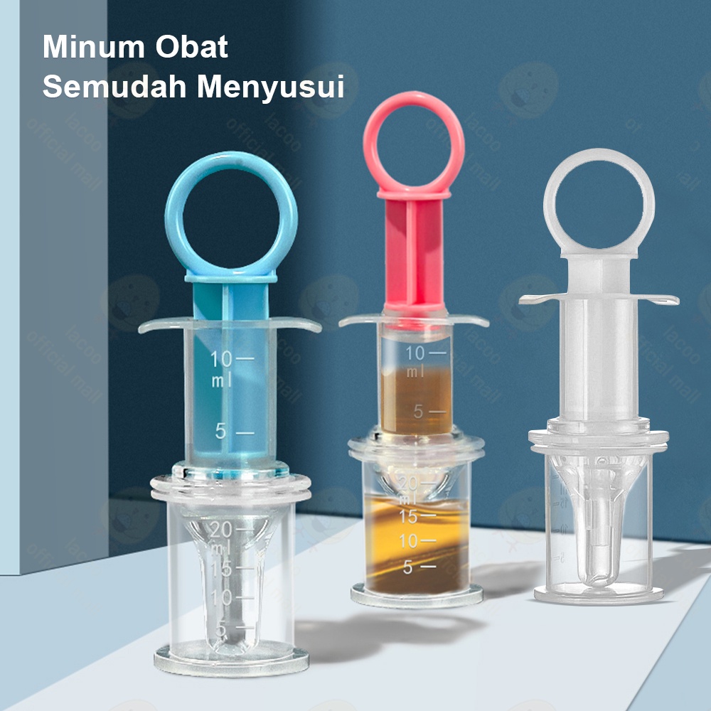 Lacoo Alat minum obat bayi 20ml Penyuap suntik bayi Medicine feeder bayi anak Pipet obat suntikan