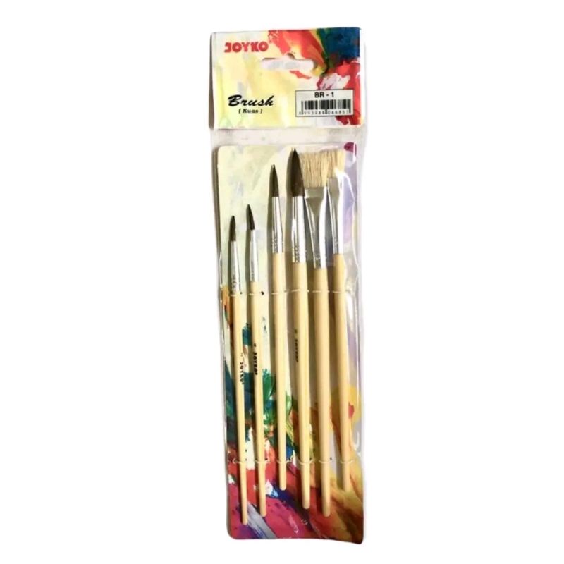 

Kuas set joyko I kuas lukis isi 6 pcs joyko