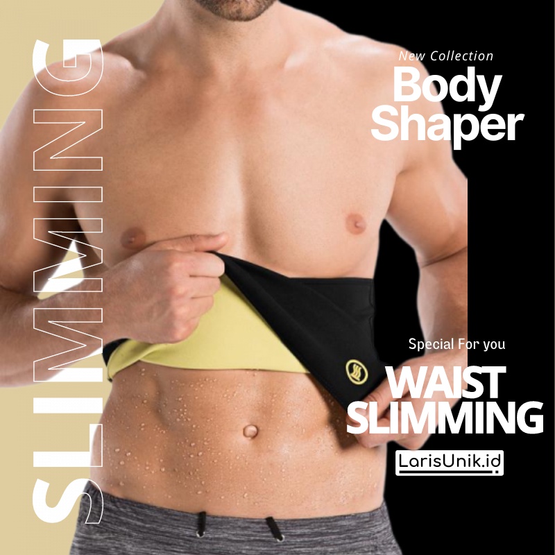 Baju Pembakar Lemak Korset Pelangsing Perut Buncit Waist Hot Shapers Korset Pria Wanita Neotex