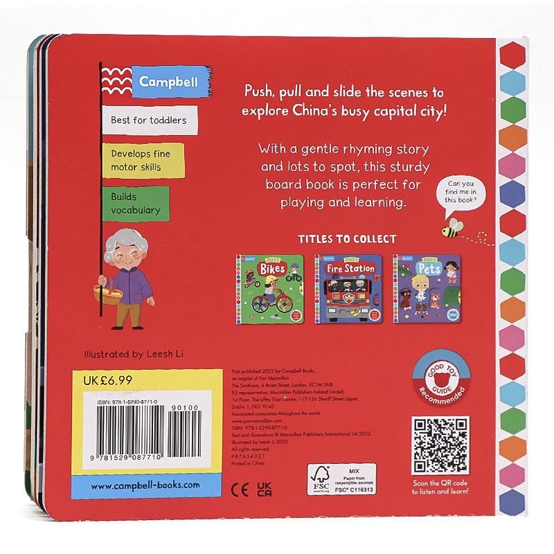 original guaranteed Busy Beijing Buku Campbell board book buku anak buku impor happychild
