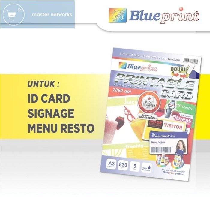 

Blueprint BP-PCA3830 Printable Card A3 isi 5 Lembar