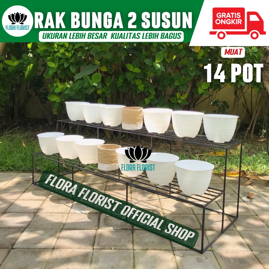 Rak bunga susun besi Tanaman hias Taman Rak bunga besi minimalis