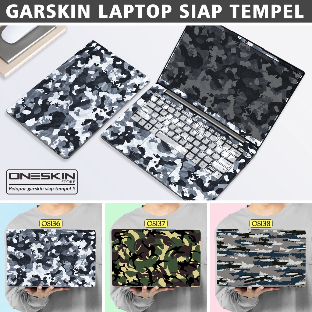 Garskin Sticker Laptop Protector Macbook Full Body Bottom Bezel Palmrest Skin Army Camouflage