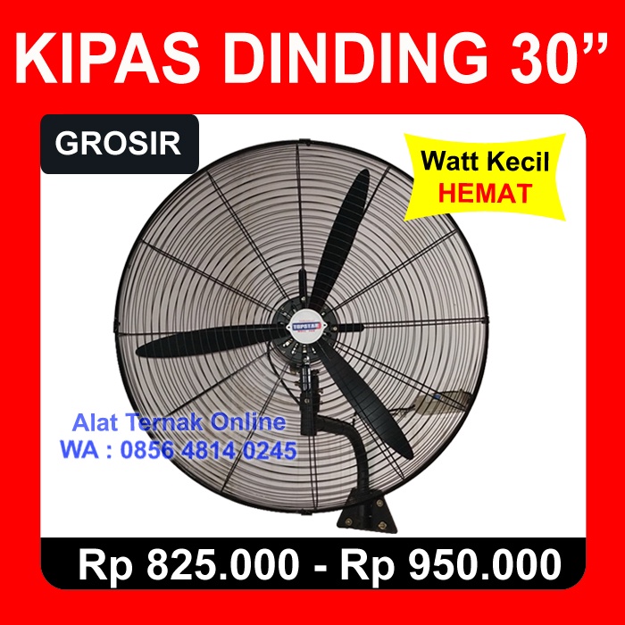 Kipas Angin Dinding Blower Kandang Ayam Wall Fan 30 Inch