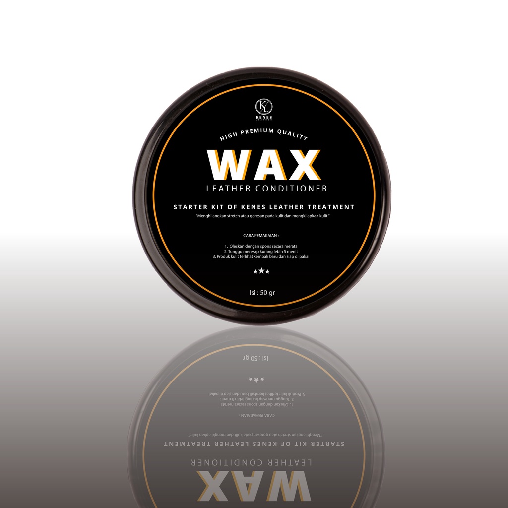 Kenes Leather Cream Perawatan Tas Kulit WAX Pengkilap Pelembab Tas Kulit Kusam