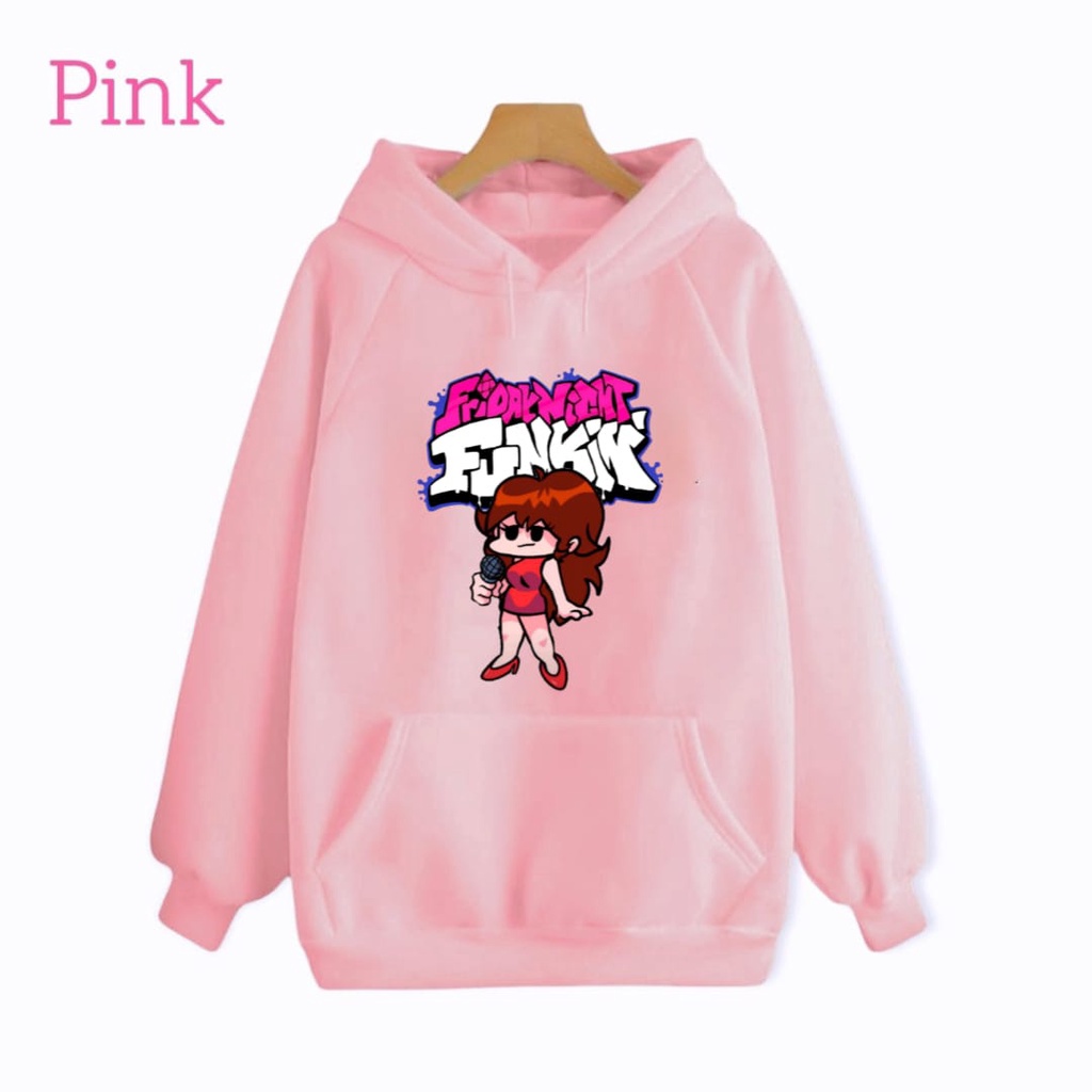 Hzl_outfit Hoodie Sweater FNF Girl Friend Anak Perempuan (S.M.L.XL)