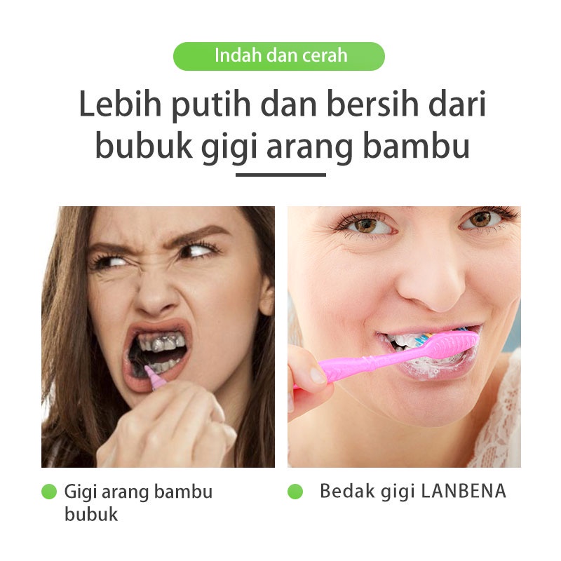 LANBENA Teeth Whitening Powder - Memutihkan Gigi (55 gr) BPOM