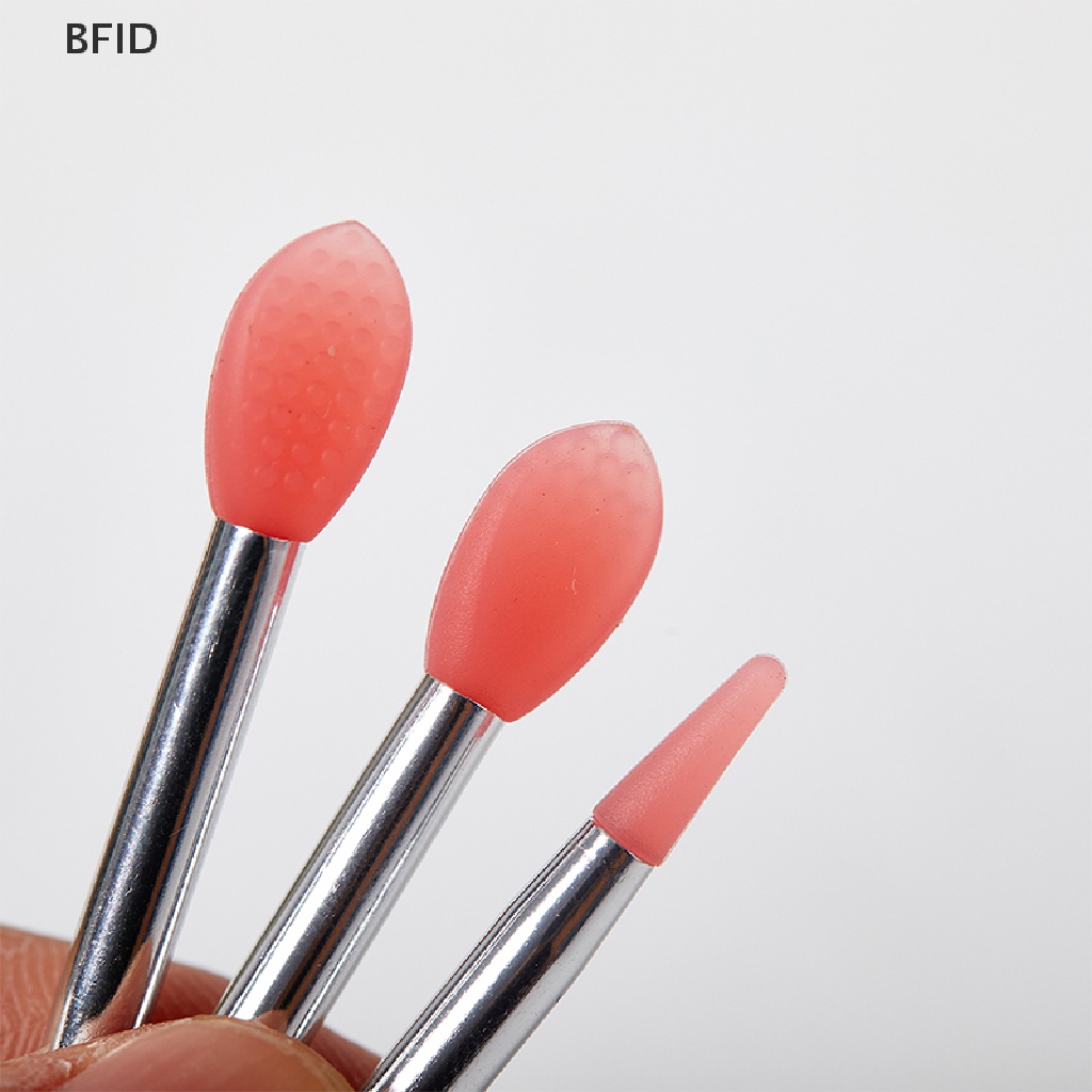 [BFID] 3pcs Silikon Lip Balms Lip Mask Brush Dengan Sucker Penutup Debu Makeup Brushes [ID]