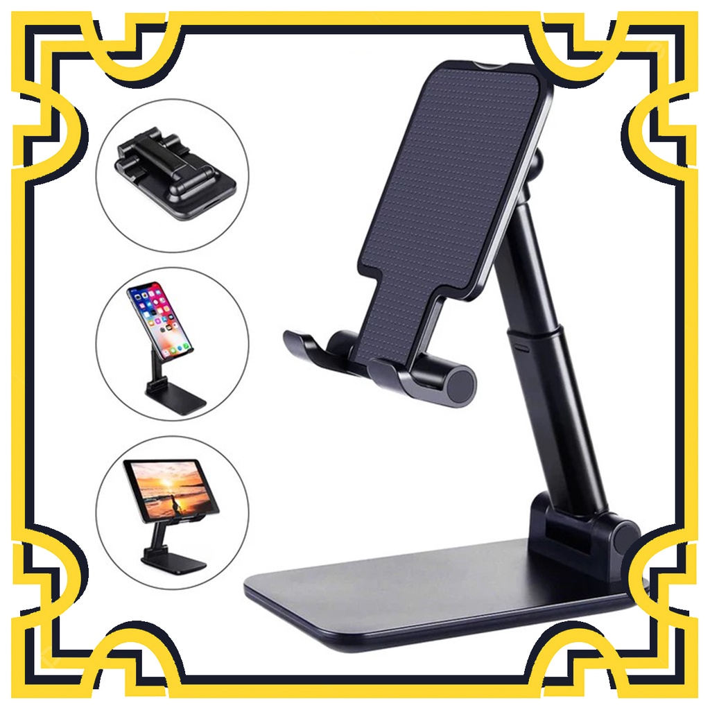 HS FOLDING DESKTOP PHONE HOLDER TABLET TAB IPAD STAND HOLDER LIPAT HP