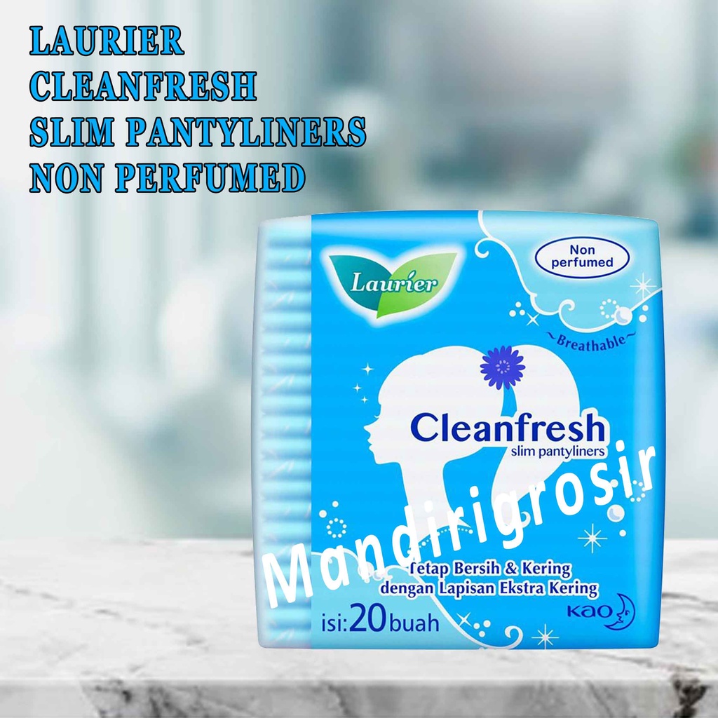 Laurier Isi 20buah* pantyliners* Laurier Cleanfresh