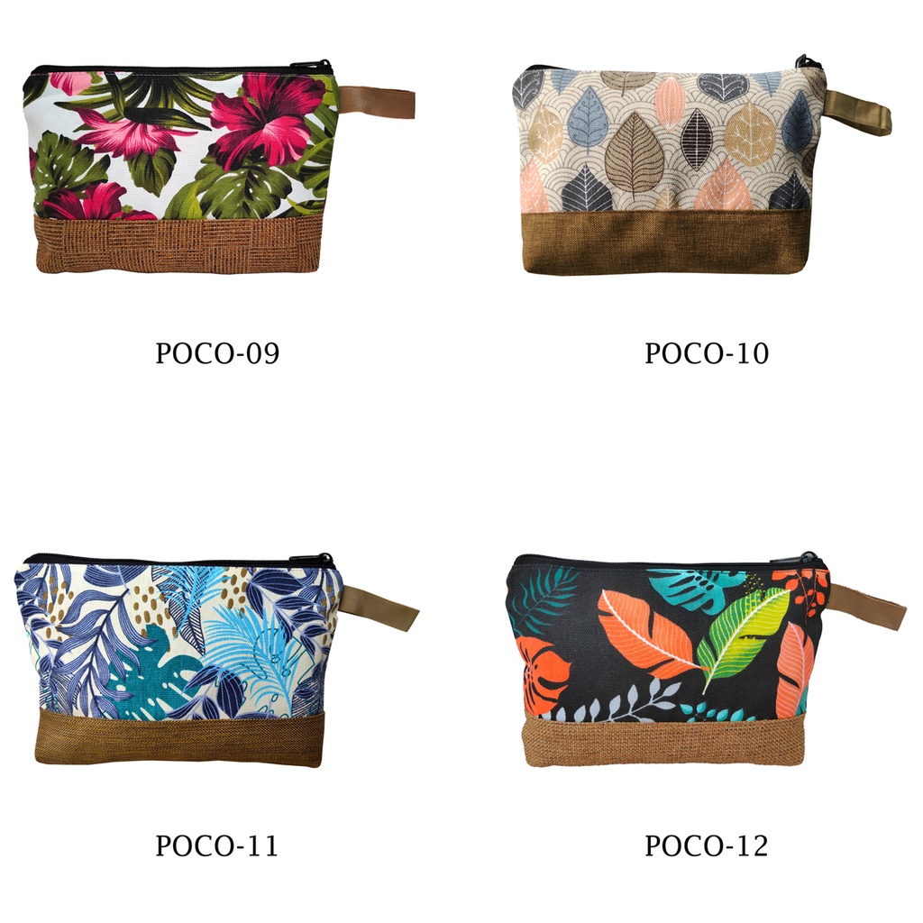 Pouch Kanvas Kombinasi Bisa Souvenir 26x17 Motif POCO-09 Ke POCO-12