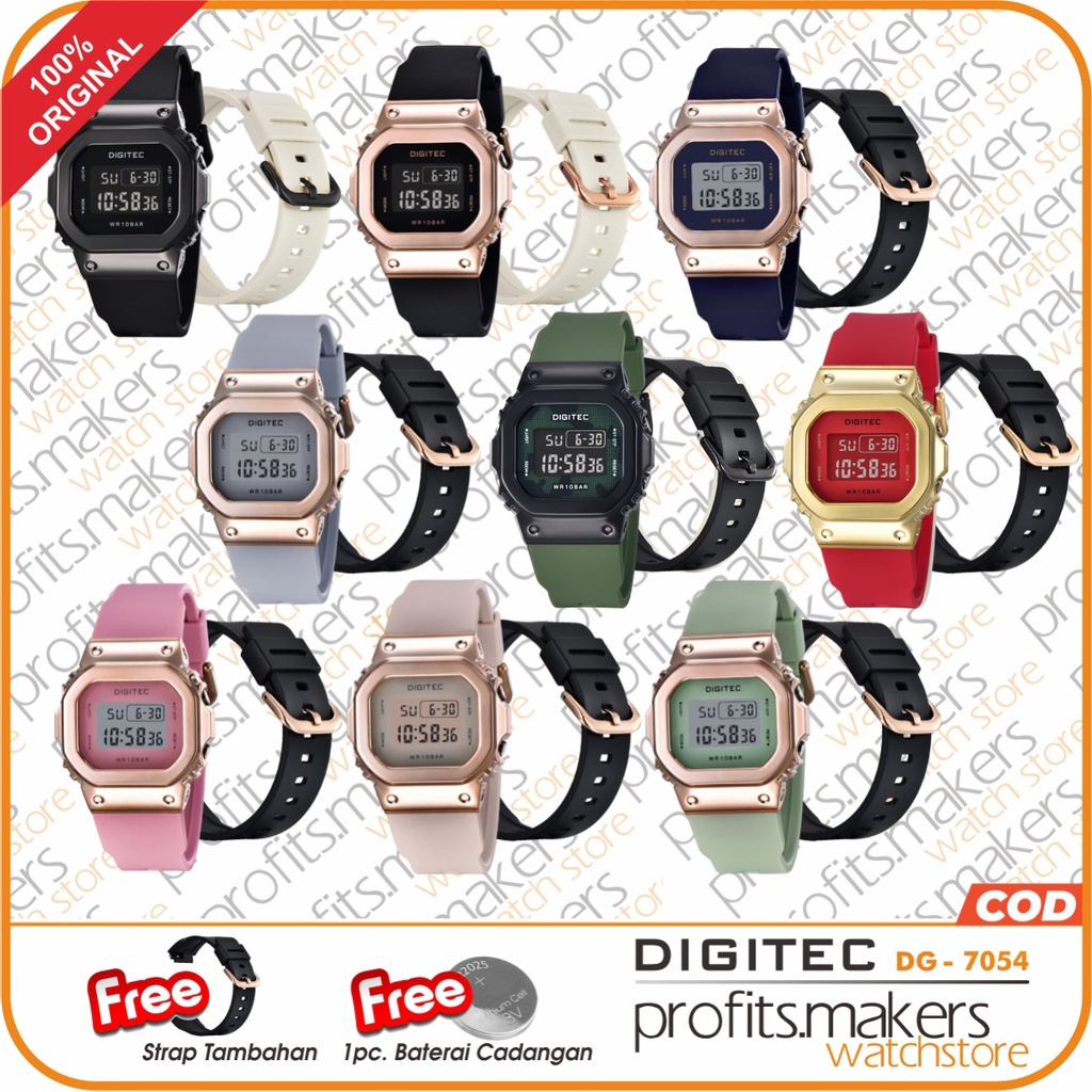 DIGITEC DG 7054 / DG-7054 / DG7054 Dual Strap Watch Jam Tangan ORIGINAL
