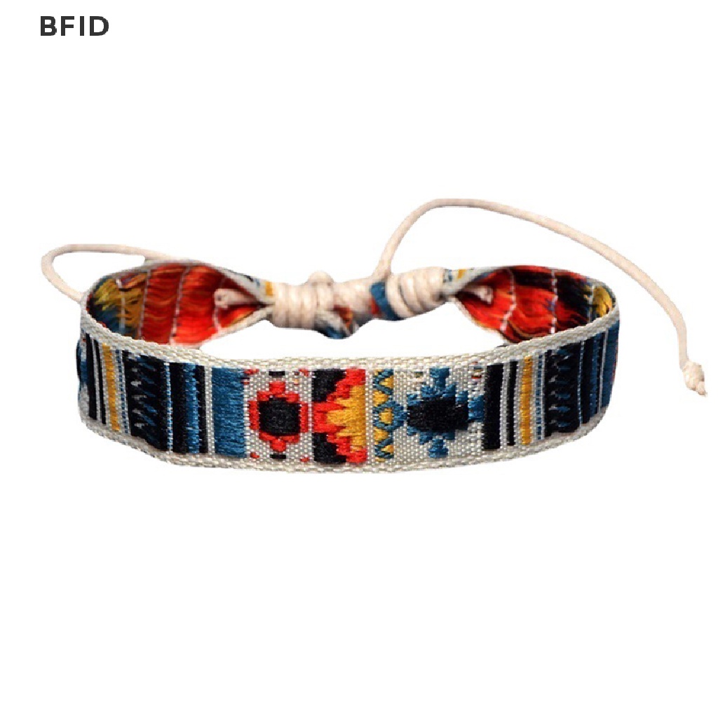 [BFID] Gelang Persahabatan Tali Tenun Gaya Bohemia Bahan Katun Handmade Charm Etnik Jewel [ID]