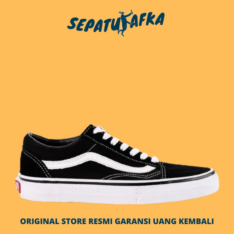 Vans Old Skool Classic Black White Sepatu Original PT NAVYA