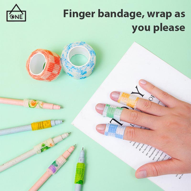 COD❤️Finger Tape Wrist Tape Kartun Lucu Protective Tape Tape Warna Warni-A.one